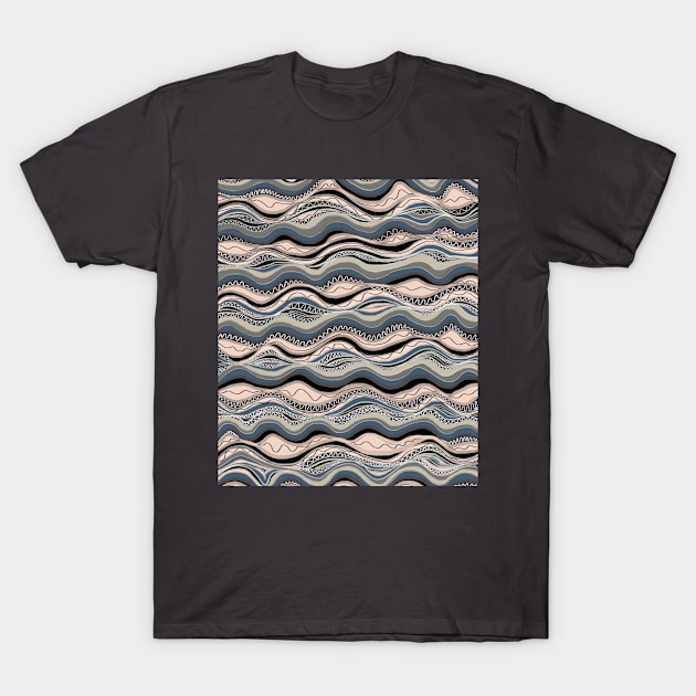 Waves T-Shirt by halideO